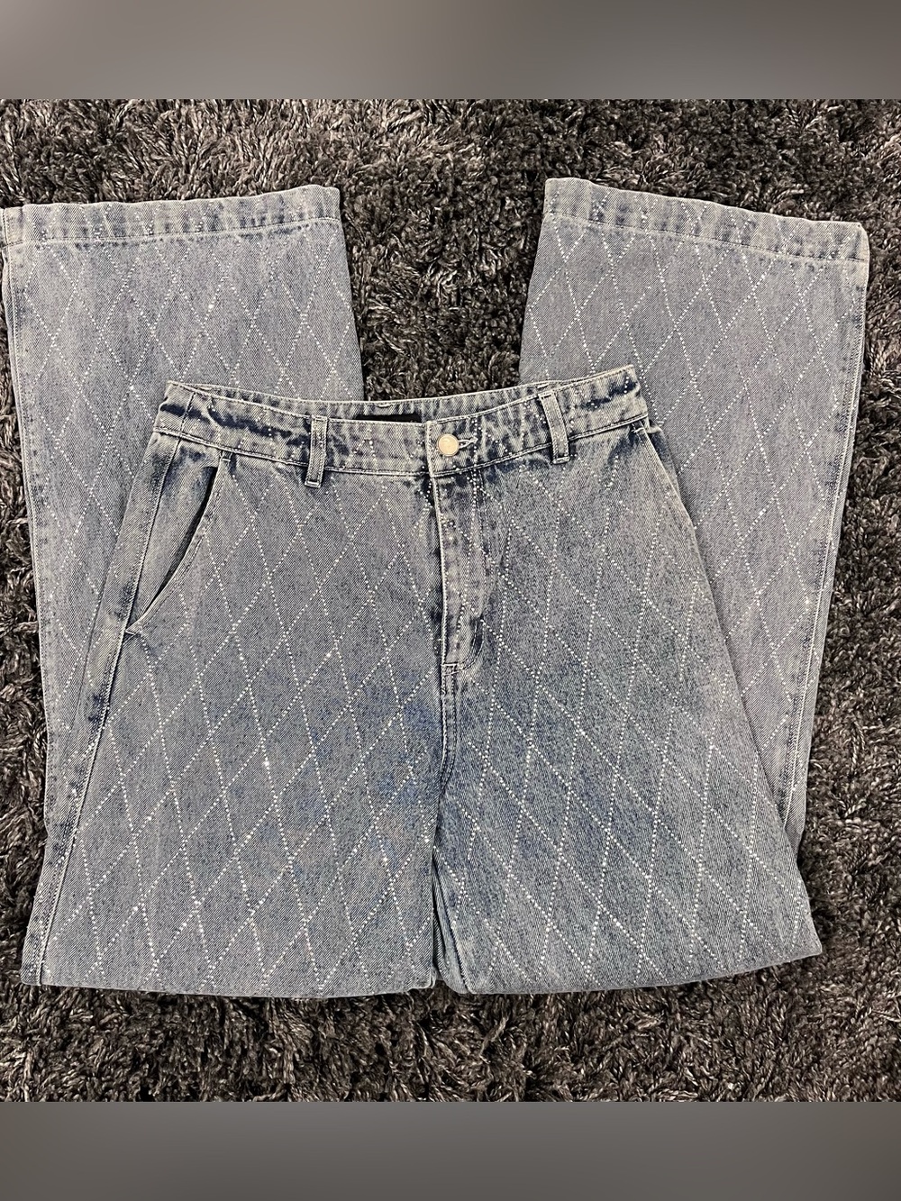 🌸HOUSE OF HARLOW RHINESTONE EMBELLISHED JEANS SIZE 27🌸